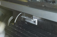 Close-up of the X axis readhead - note the bracket sticking out serves as a "stop" 