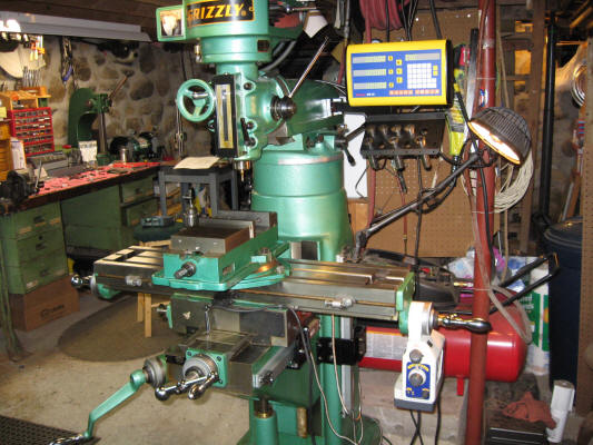 Easson ES10 3 axis glass kit on a Grizzly mill 