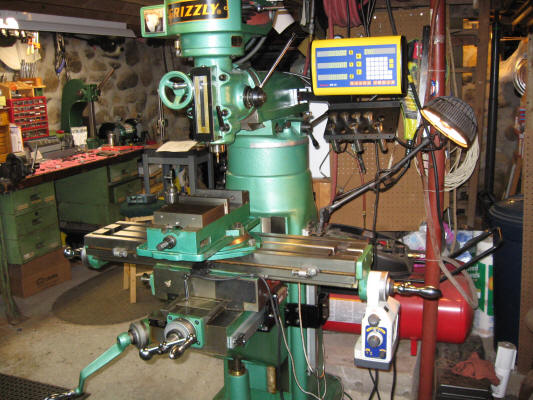 Easson ES10 3 axis glass kit on a Grizzly mill 